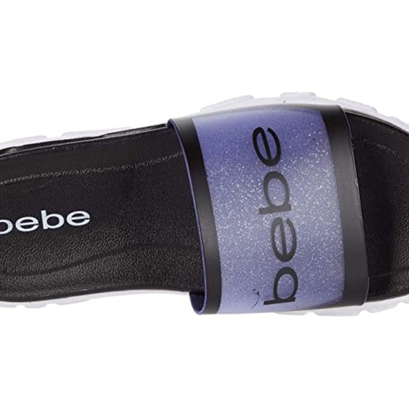 NWB BEBE Natanya LOGO Slide Sandal Slip On Shoes - Picture 3 of 7